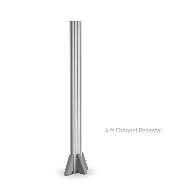 The EvoCharge pedestal against a white backdrop.