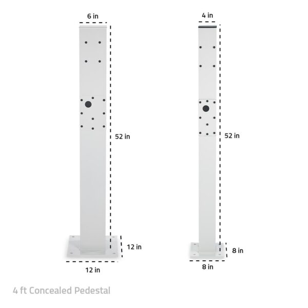 Two charging pedestals.