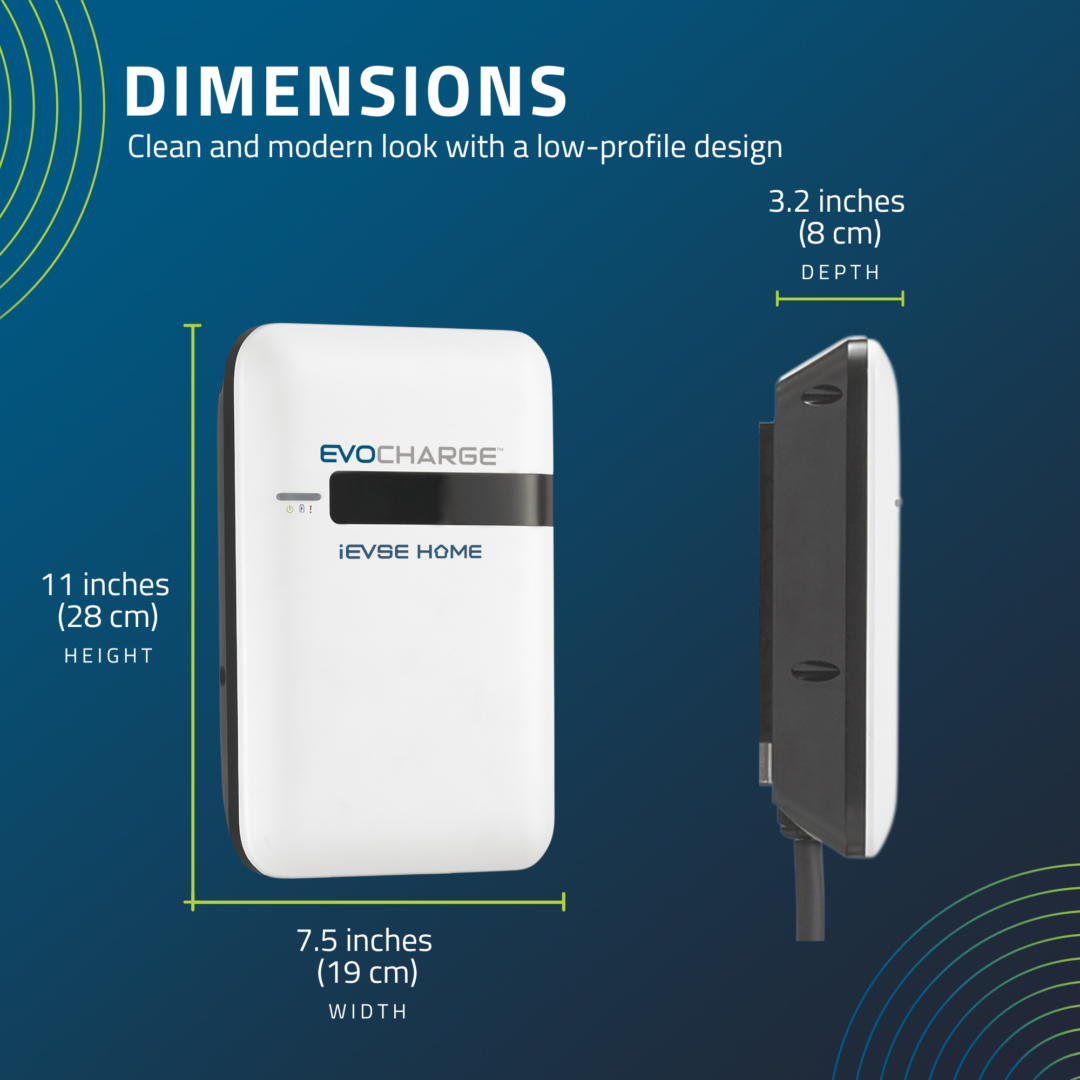 Commercial 40 Amp Smart EV Charger | IEVSE Home | EvoCharge